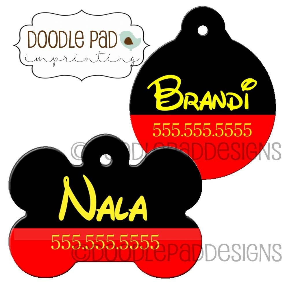 Disney Pet ID Tag Personalized Dog Tag