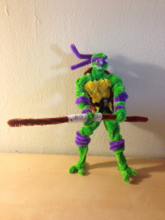 Items similar to ninja turtles donatello pipecleaner on Etsy