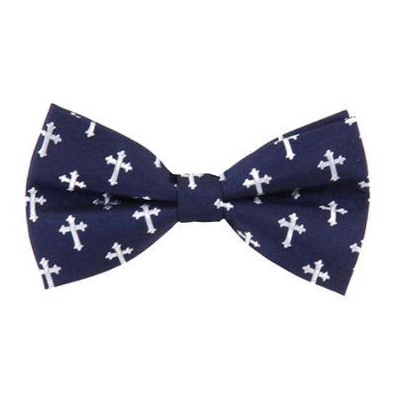 Cross Bow Tie Blue 3 X 5.5 X 1 inches4.5 wide by christianera