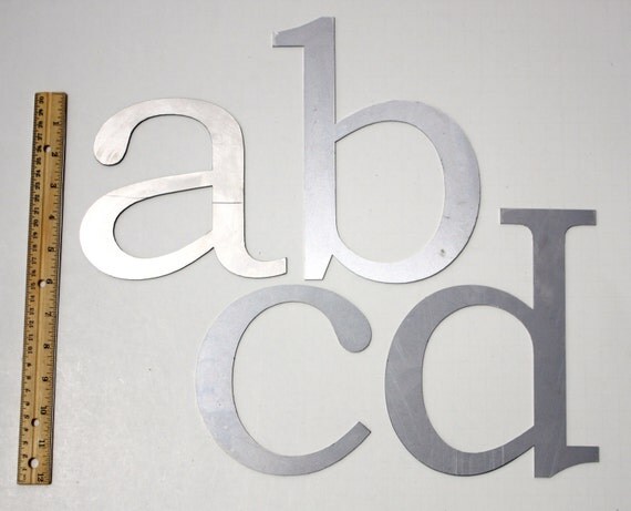 Classic 8 Lowercase Laser Cut Metal Letters