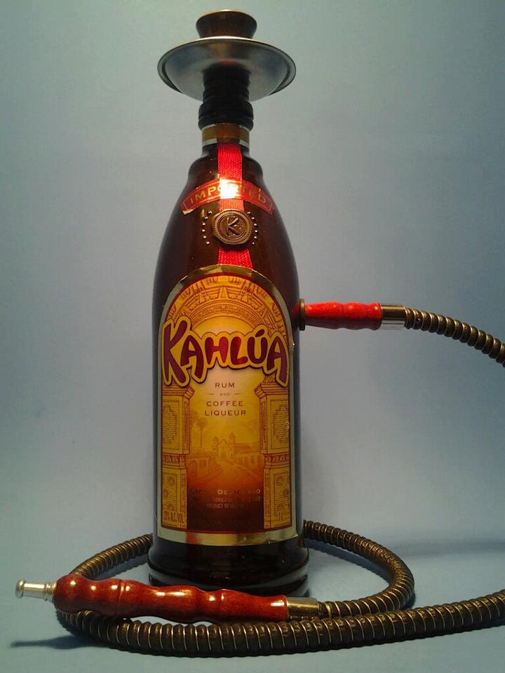 Kahlua ® Liquor Bottle Hookah with 1 Black Hose