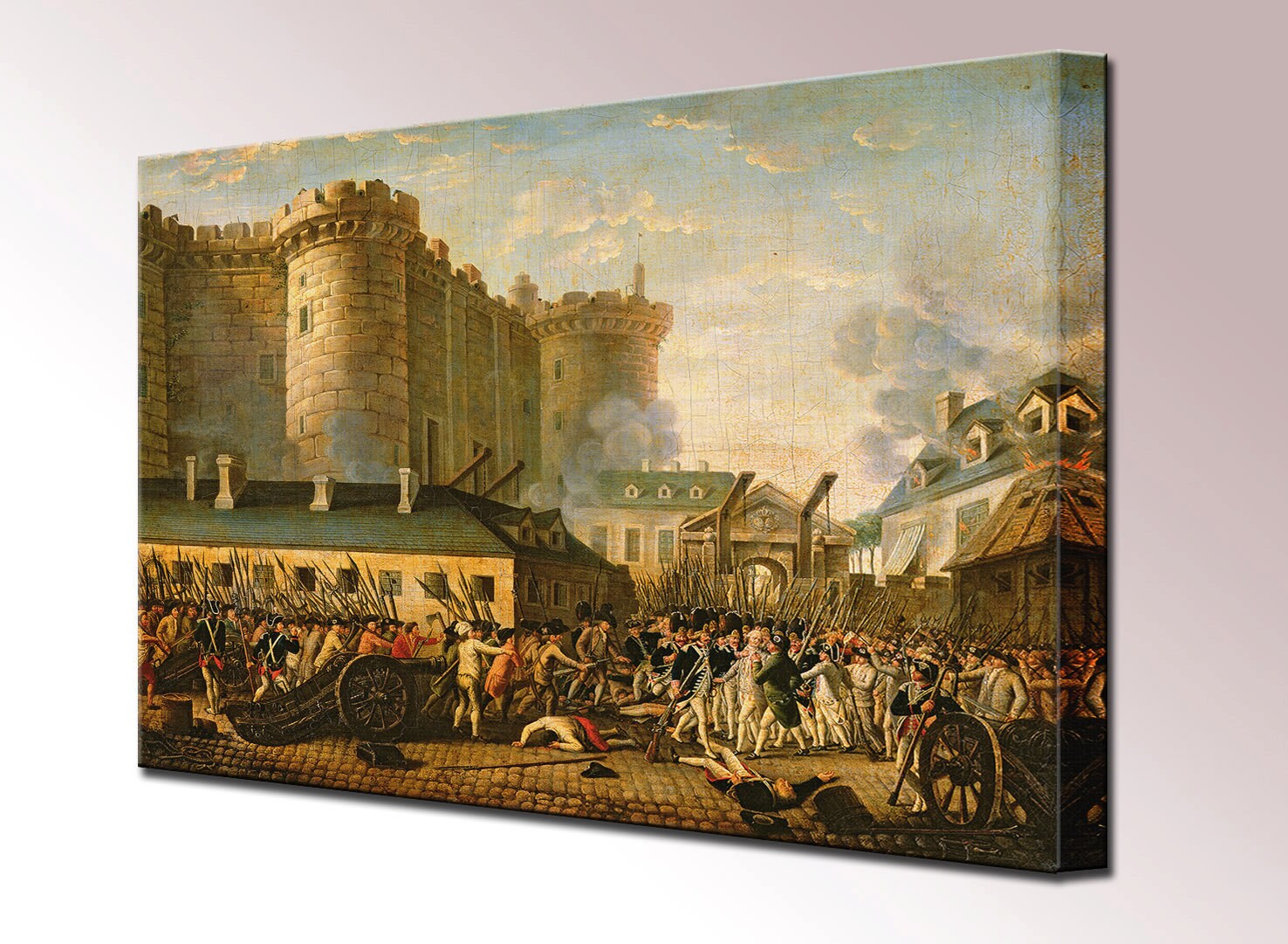 Storming of the Bastille Canvas Wall Art Print Picture Ready