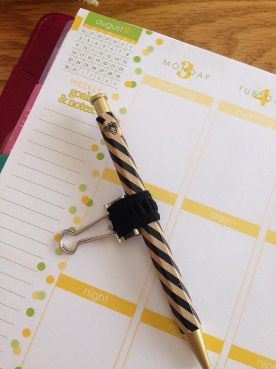 Movable Pen Holder / Planner / Erin Condren / ECLP / by PugPaperCo