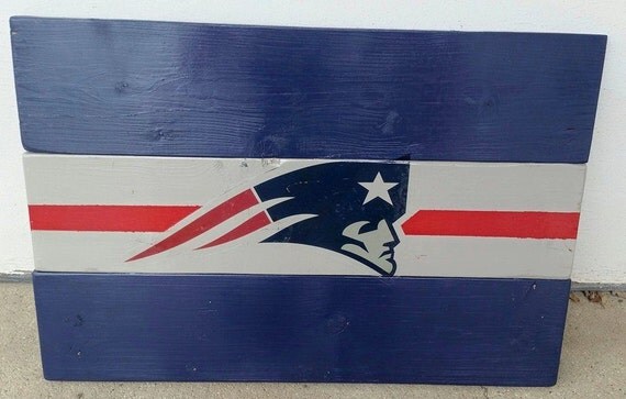 New England Patriots wood sign by CraftsbyMimi1 on Etsy