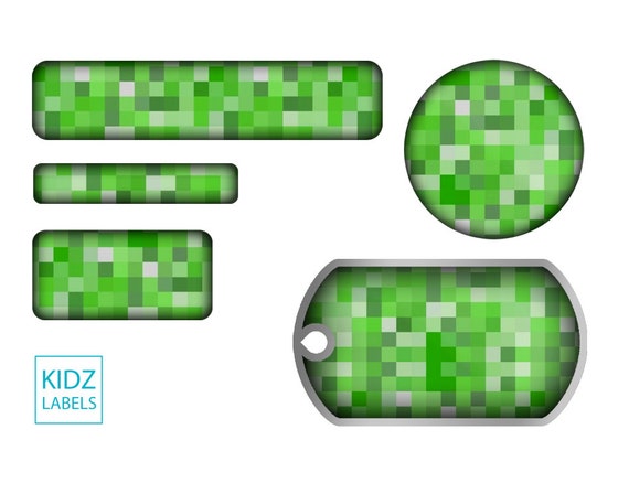 Back To School Label Pack MineCraft'r Labels by KidzLabels