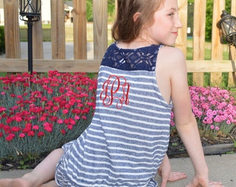 Girls Monogrammed Knit Dress