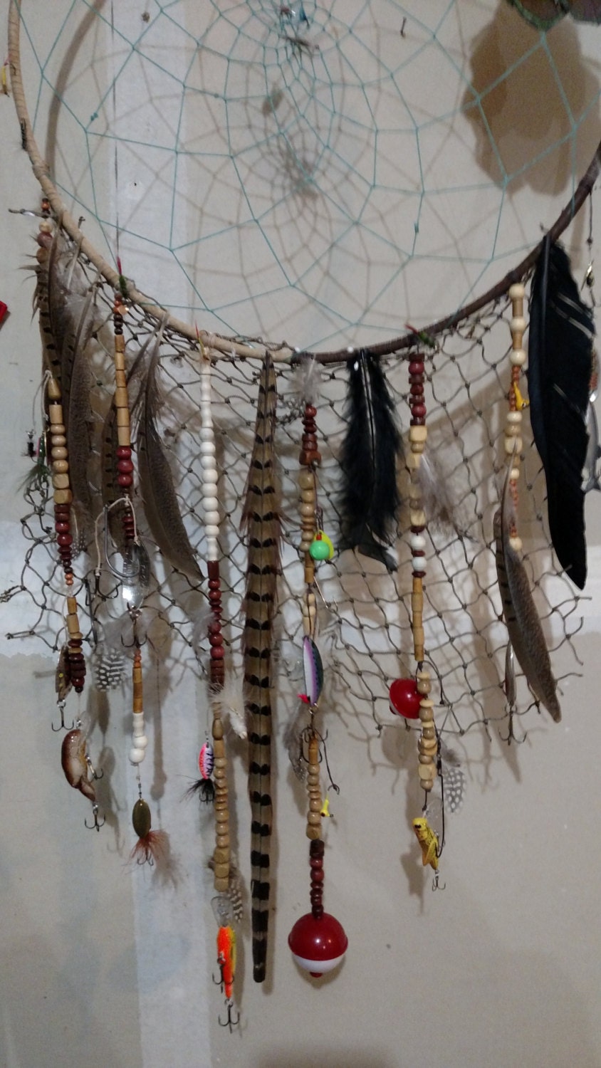 Fishing theme dreamcatcher by RichardsonHandmade on Etsy