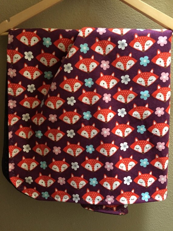 Fox Swaddle Blanket by LilLuvBoutique15 on Etsy