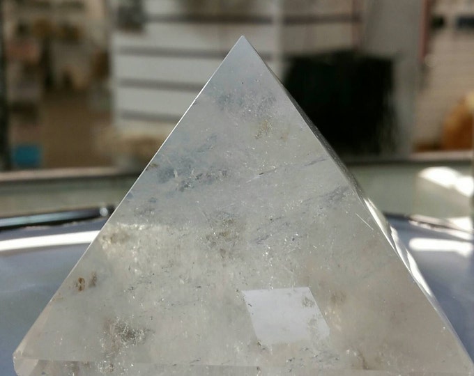 Quartz Pyramid- High Grade Quartz- 2 inches from Brazil Home Decor \ Metaphysical \ Crystal \ Crystal Pyramid \ Pyramid \ Quartz Crystal