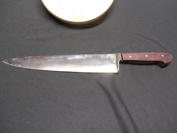 Chef Knife with Purple Heart Handle by PendragonArms on Etsy