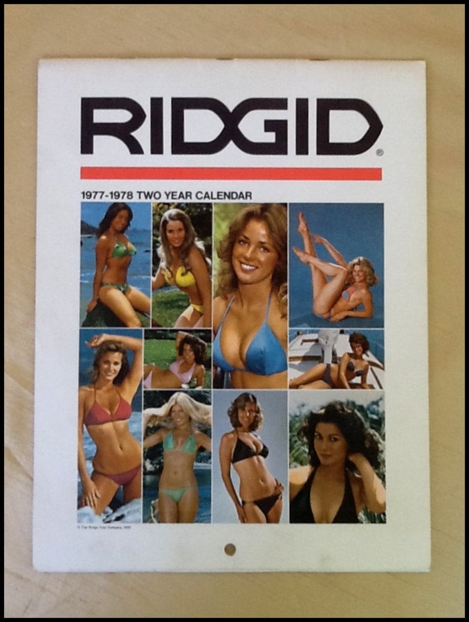 Vintage Ridgid Calendar1977-1978Groovy Girls and Power