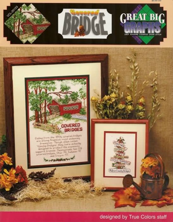 Covered Bridge New Counted Cross Stitch by HeavenlyPatterns