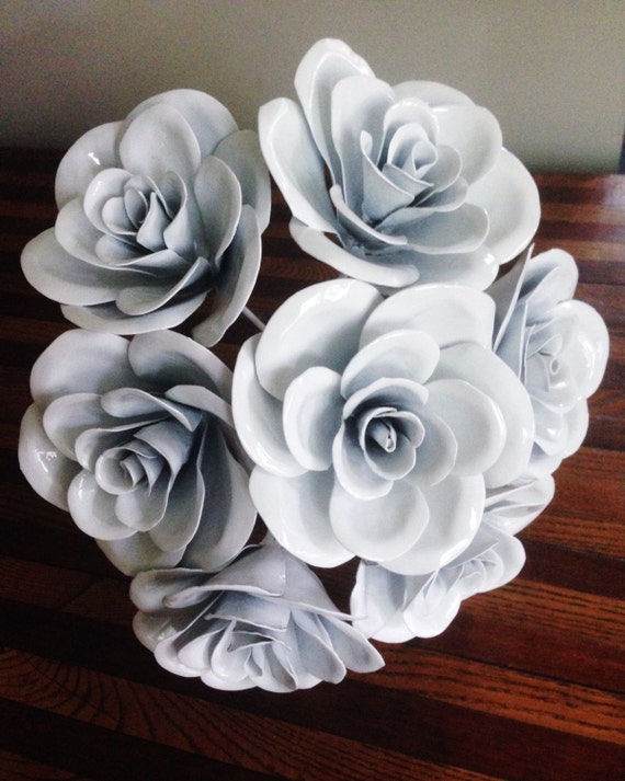 Items similar to handmademetal flower bouquet on Etsy