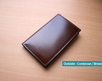 Shell Cordovan Card Wallet / 100% Handmade