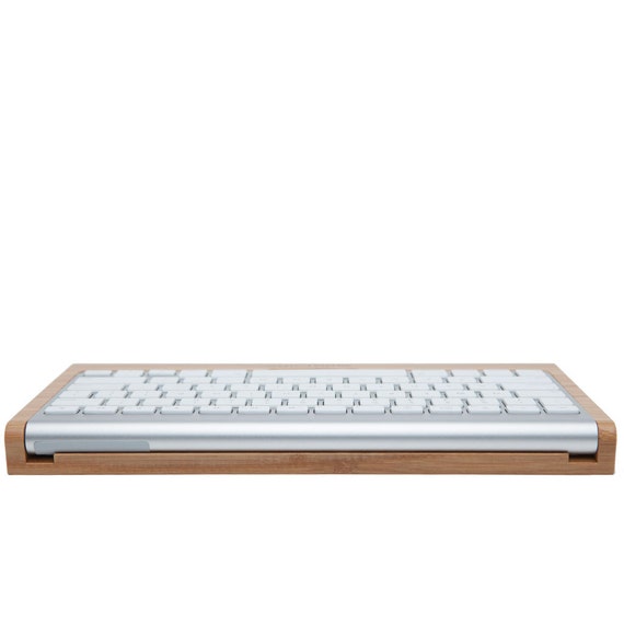 Bamboo Bluetooth Apple Wireless Keyboard holder Desk Collection by
