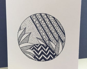 Items similar to Blank Zentangle Card 1 on Etsy