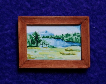 Miniature Painting - View of Tarn Hows