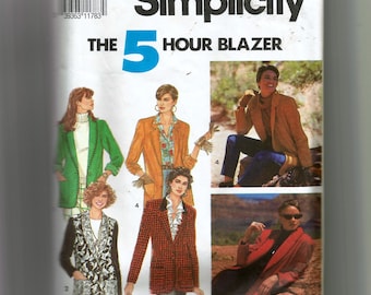 Simplicity Misses' Jacket With Shawl Pattern 7522