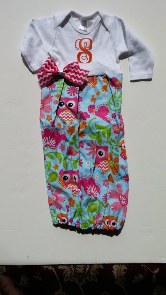 Items similar to newborn infant Baby layette princess euro owl bling ...