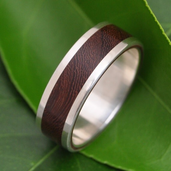 Lados Nacascolo Wood Ring recycled sterling silver and
