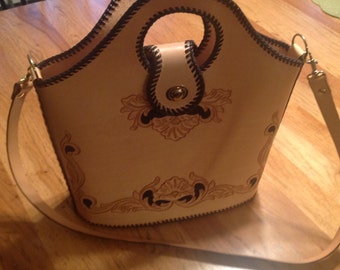Hand Tooled Leather Purse