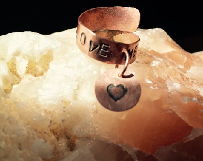 Knuckle Ring *Love Ring *Adjustable Ring *Copper Love Ring *Dangle Ring *Copper Adjustable Ring