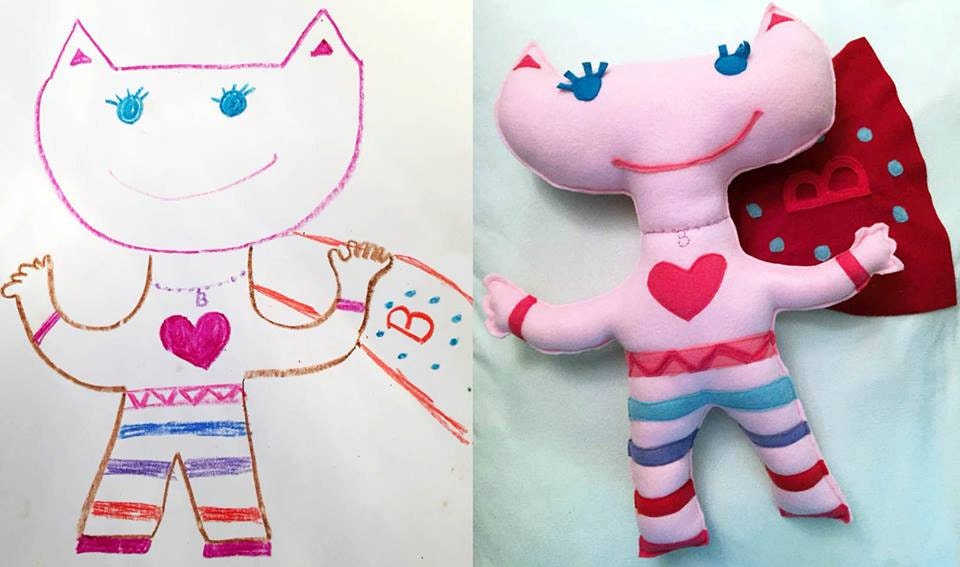 custom made stuffed animals from drawings