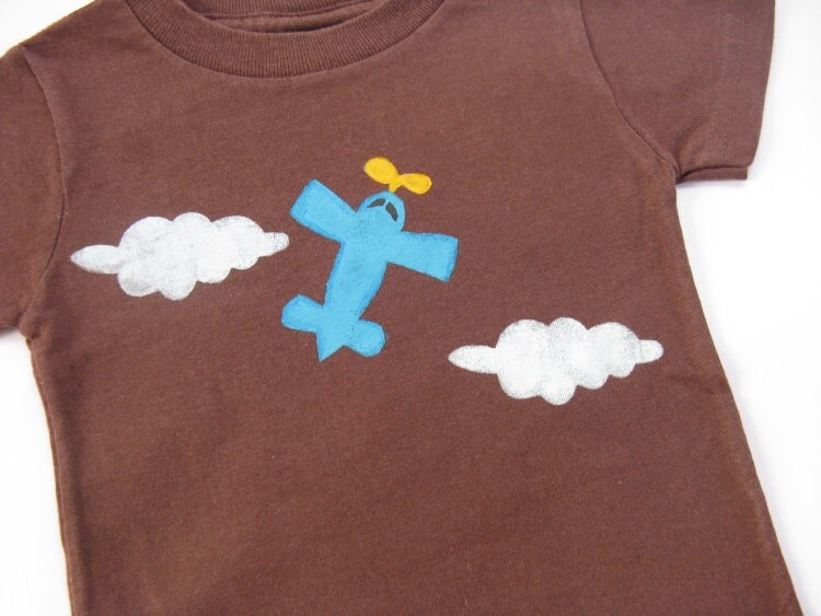 Baby's Airplane Shirt Pilot TShirt Plane by boygirlboygirldesign