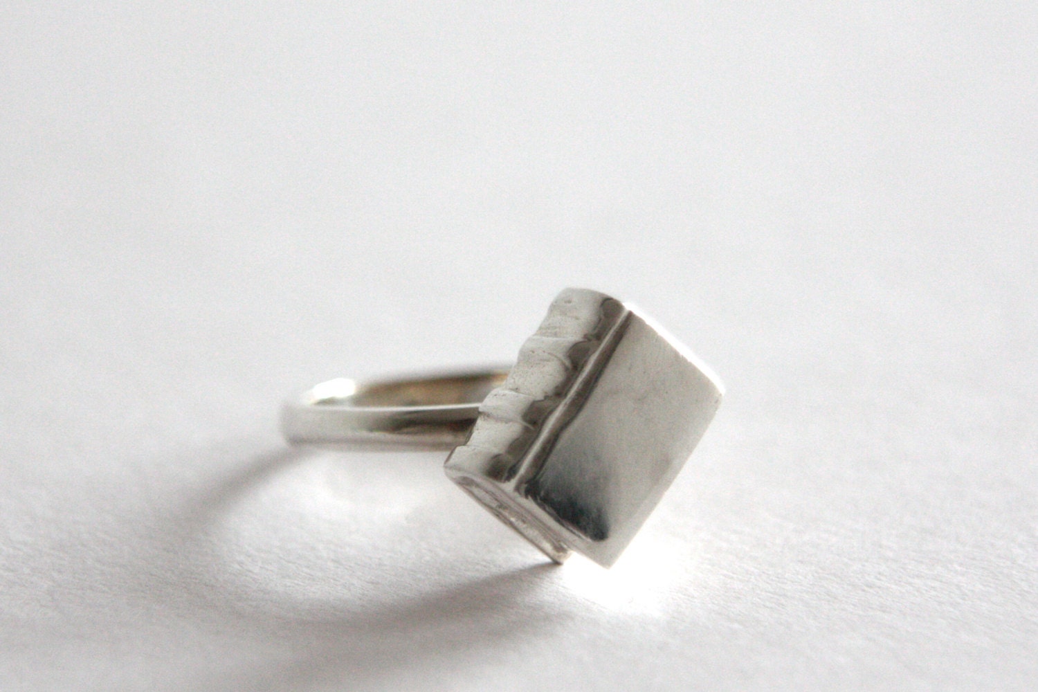 SALE Book Ring Sterling Silver Booklover Gift by RockCakes on Etsy