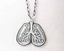 Popular items for lung necklace on Etsy