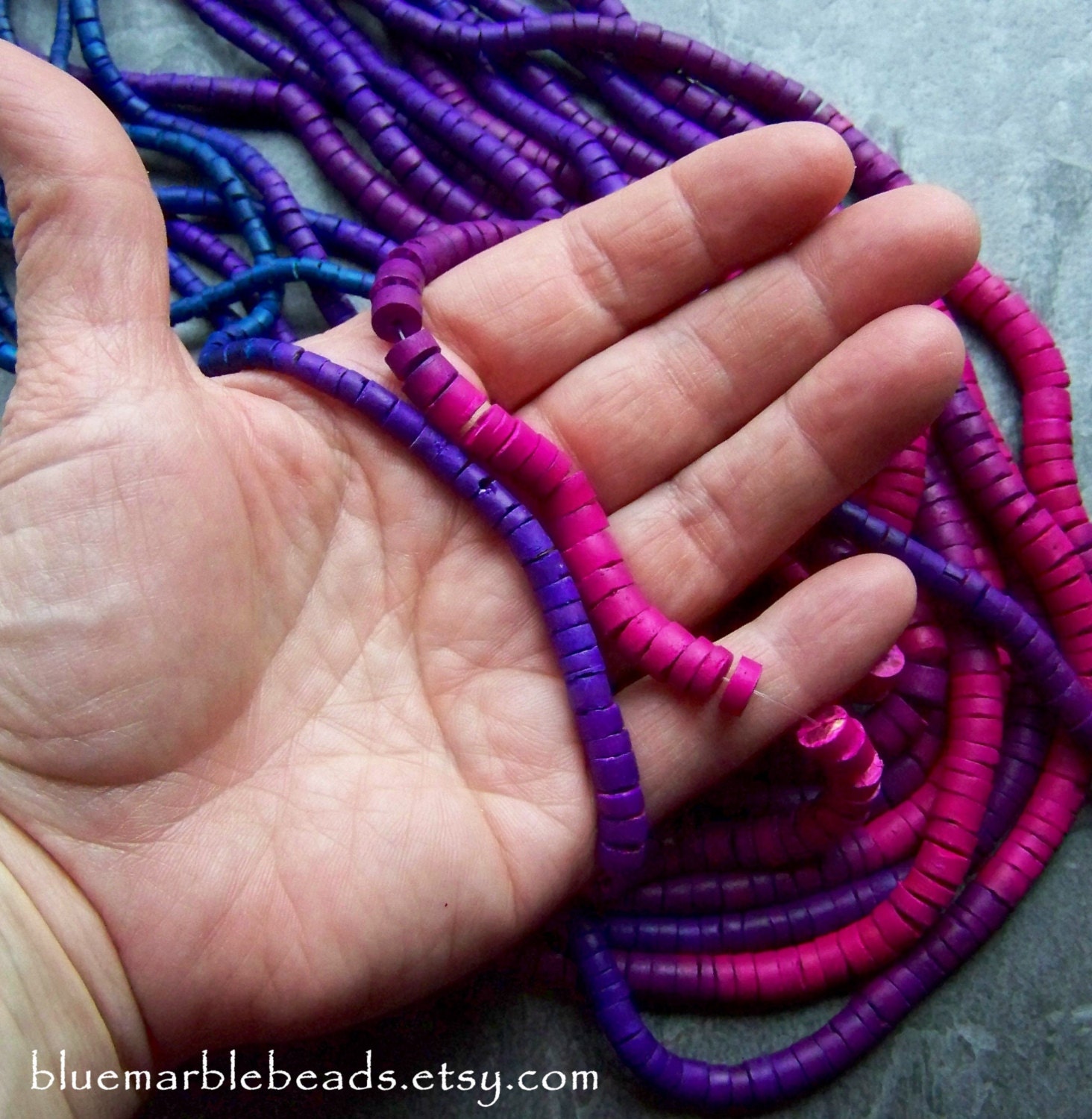 Ombre BeadMulti colored BeadsMulticolored by bluemarblebeads