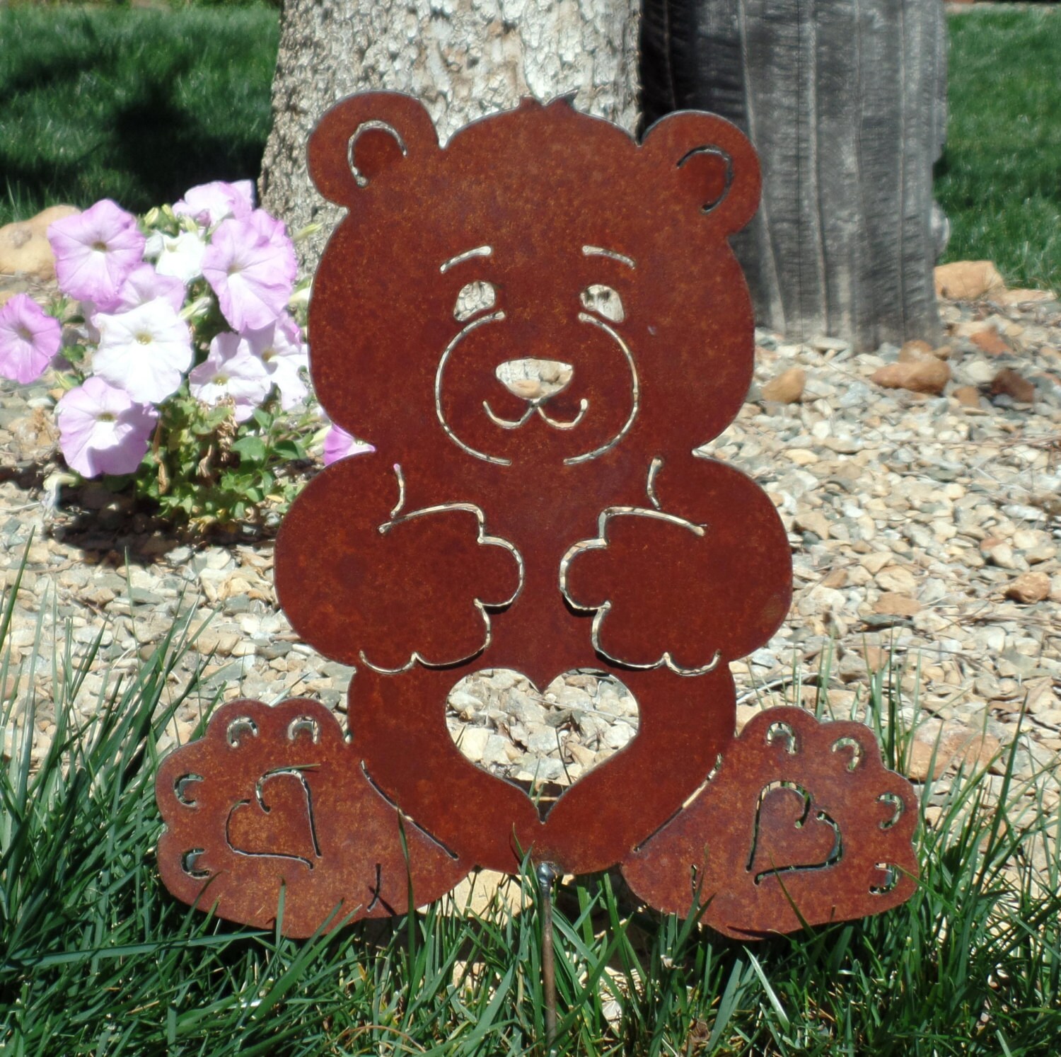 metal teddy bear