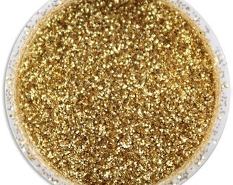 Soft Gold Disco Dust - sparkly glitter for decorating cookies, cakes, cupcakes, and cakepops