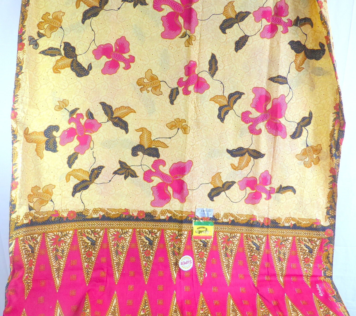 Aladdin Batik Tulis Halus Fabric Panels Sarong Repurpose