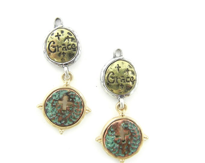 Pair of Multi Tone Grace Charms