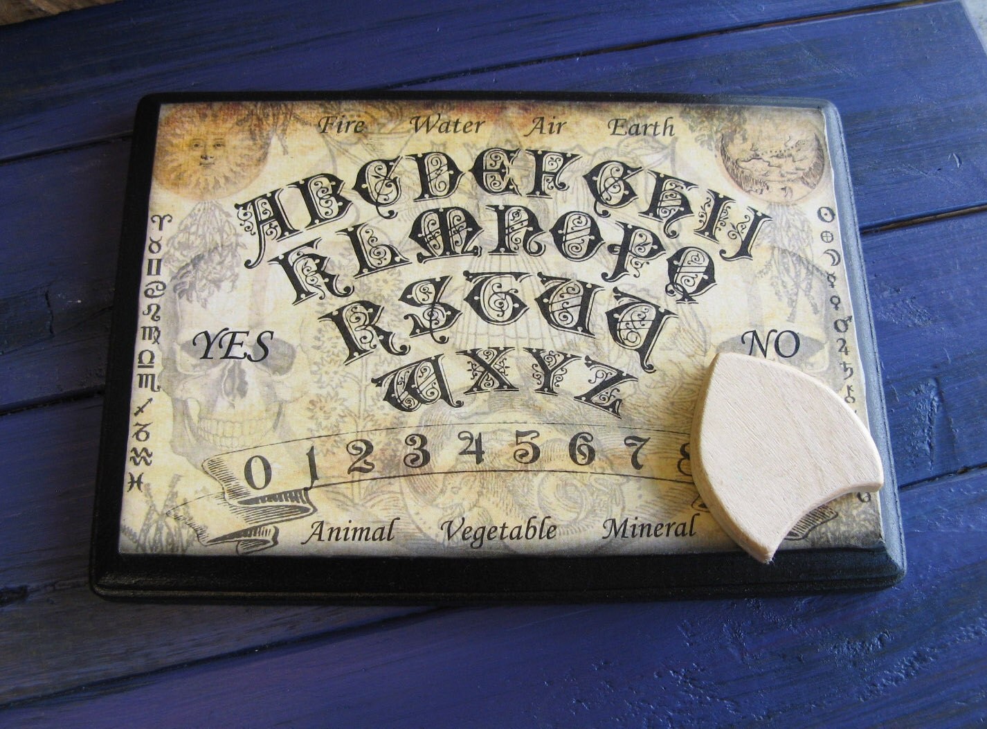 Talking Board Wooden Spirit Board Original Art by lalanana on Etsy