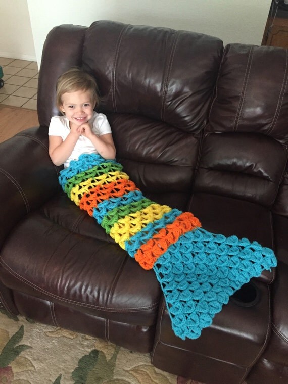 Items similar to Mermaid Tail Blanket for Toddler Size 2T4T on Etsy