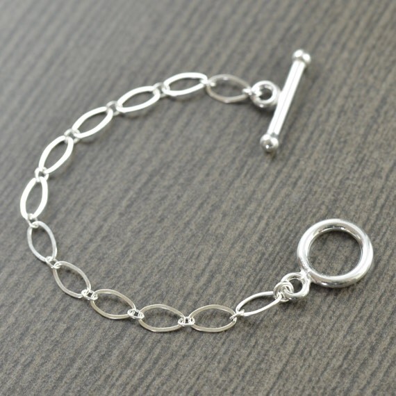 Sterling silver Toggle clasp 4 inch necklace extention gifts