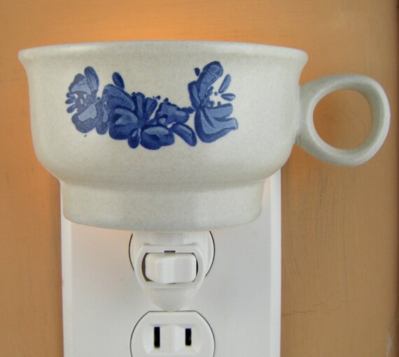 Pfaltzgraff YORKTOWNE Custom Tea Cup Night Light by micah7 on Etsy
