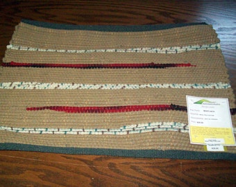 Handwoven Rag Rug, (Bootjack/17)-172s