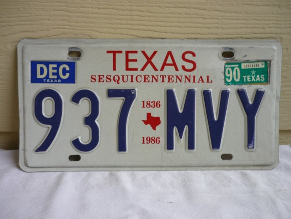 Vintage Texas License Plate 88