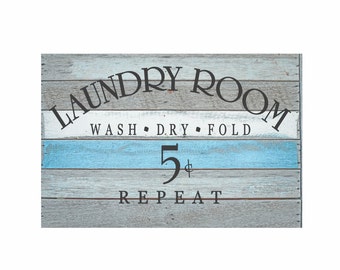 Laundry Room Decor Laundry Room Decal Laundry Sign Vinyl Decal "Wash Dry Fold Repeat" Vinyl Lettering Laundry Stickers Laundry Wall Decal