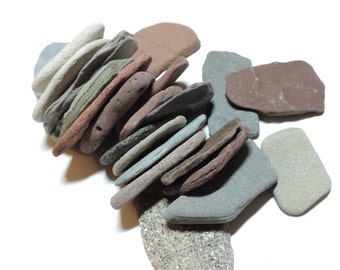 Flat beach stones | Etsy