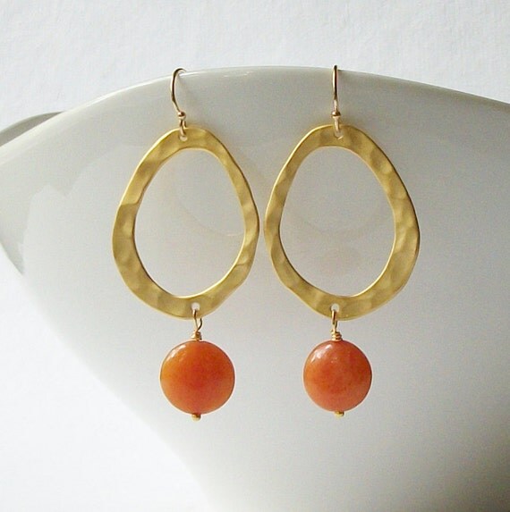 orange earrings near me