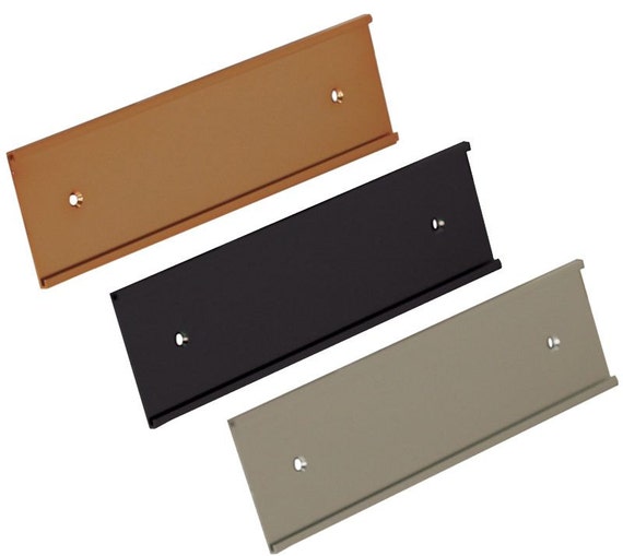 Items similar to 2" x 8" Wall Holder Name Plate Insert Holder Gold