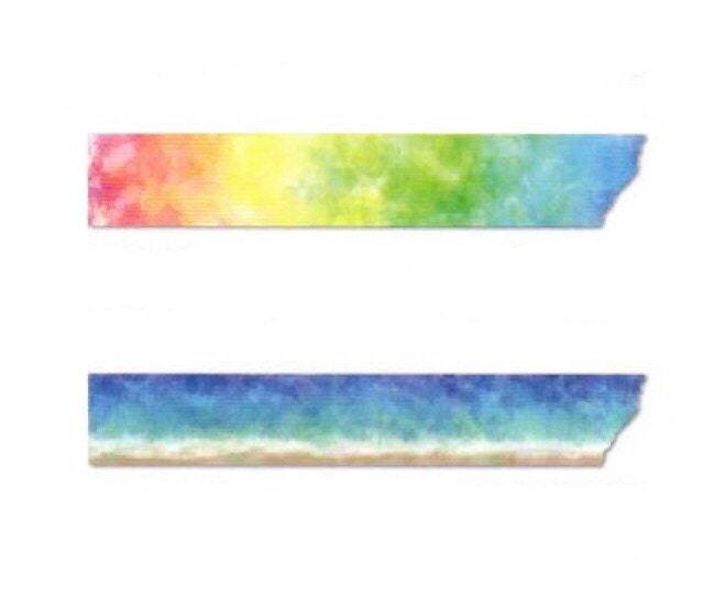 Rink Washi Masking Tape Watercolor Seashore / Watercolor