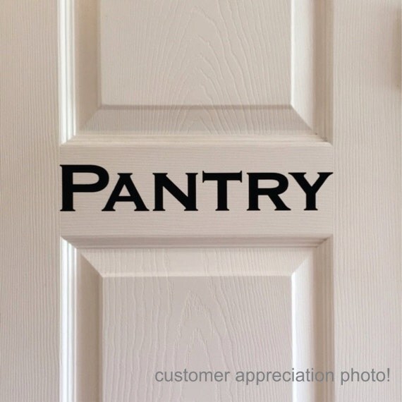 Pantry Decal vinyl lettering vinyl letters Kitchen