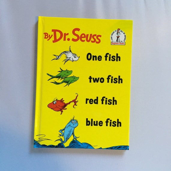 Dr. Seuss Book One Fish Two Fish Red Fish Blue Fish