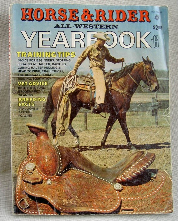 Items similar to Vintage Horse Magazine Horse & Rider AllWestern