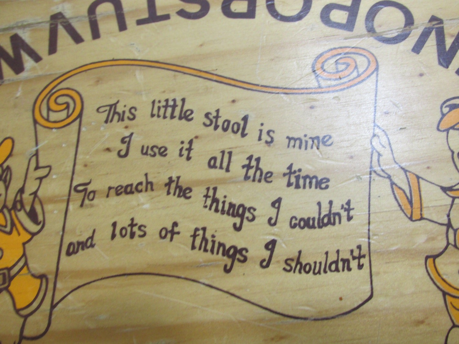 Wood Step Stool This Little Stool Is Mine Saying by LuRuUniques